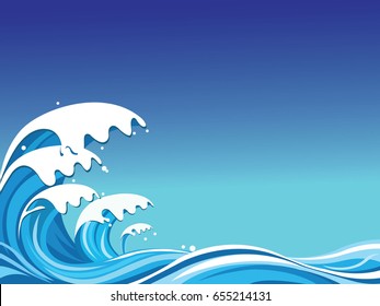 Blue Surf Stock Vector (royalty Free) 15389872