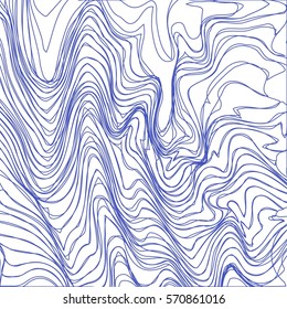 (illustration) blue wave line background, abstract artistic of wave marble background