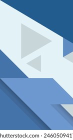 ilustración de un fondo abstracto azul y blanco. fondo geométrico abstracto, patrón colorido, Ilustración vectorial