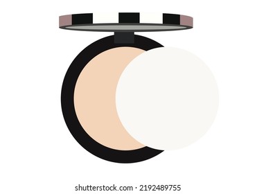 Illustration Of A Blush Product. Trending Shades, Living, Make-up. Cosmetic Products. Vector Flat Illustration