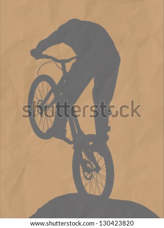illustration of a bmx