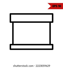 illustration of board line icon