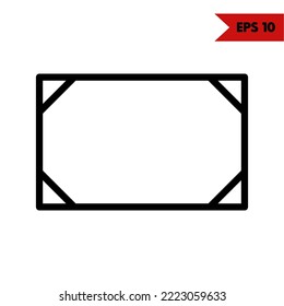 illustration of board line icon