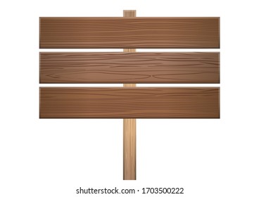 Illustration board of wooden boards with wood grain. Title background, catch copy banner background material, information board, instruction arrow.