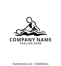  Illustration Body Massage Logo Vector