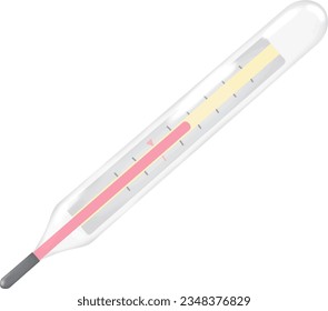 Illustration eines Körperthermometers