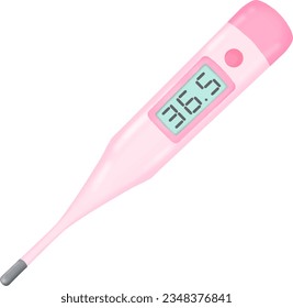 Illustration eines Körperthermometers