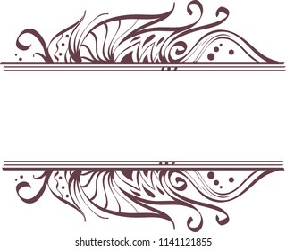 Illustration of a Boho Label Design
