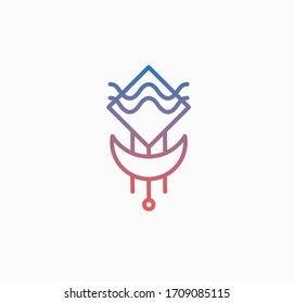 ilustración del icono de estilo boho