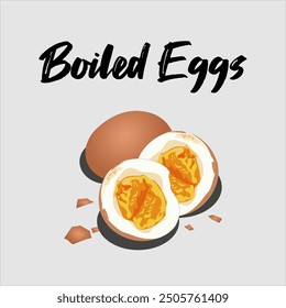 illustration of a boiled egg still in its shell