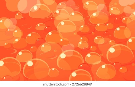Illustration of a boiling red liquid