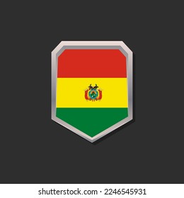Illustration of Bolivia flag Template