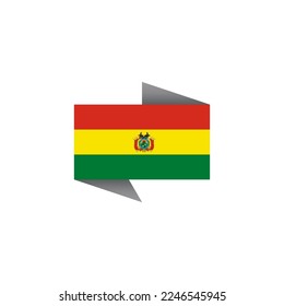Illustration of Bolivia flag Template