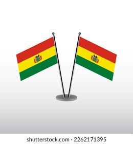 Illustration of Bolivia flag Template