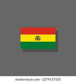 Illustration of Bolivia flag Template
