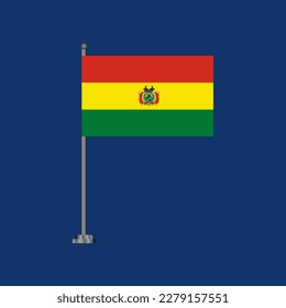 Illustration of Bolivia flag Template