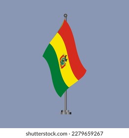 Illustration of Bolivia flag Template
