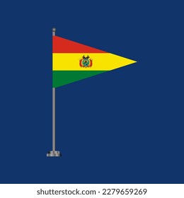 Illustration of Bolivia flag Template