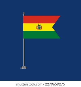 Illustration of Bolivia flag Template