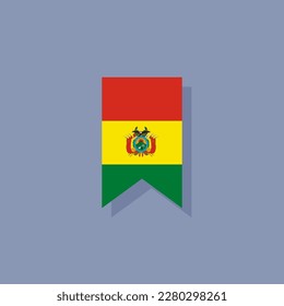 Illustration of Bolivia flag Template