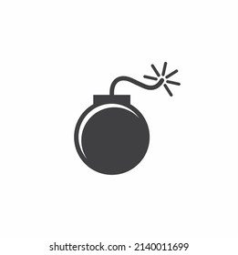 Illustration von Bombe, Kriegssymbol, Vektorkunst.