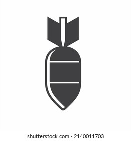 Illustration von Bombe, Kriegssymbol, Vektorkunst.