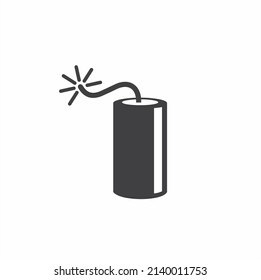 illustration of bomb, war icon, vector art.