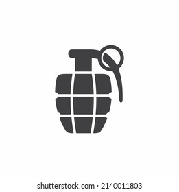 ilustración de bomba, icono de guerra, arte vectorial.