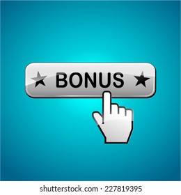 illustration of bonus web button abstract concept