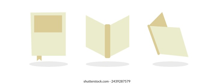 illustration book with blank background