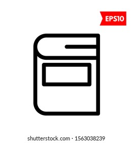 illustration of book flat icon