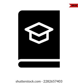illustration of book glyph icon 
