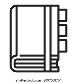 Ilustración, el icono del libro se puede utilizar para todos los fines