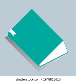 illustration or book icon with shadow