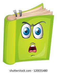 ilustración de un libro sobre un fondo blanco