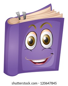 ilustración de un libro sobre un fondo blanco