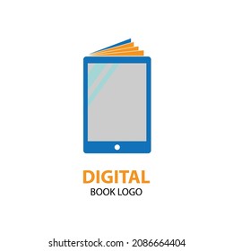 Ilustración de libro y smartphone. diseño adecuado para el libro de empresa digital. ilustración vectorial.