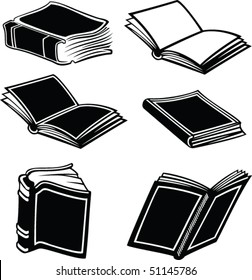 Open Book Black Images, Stock Photos & Vectors | Shutterstock