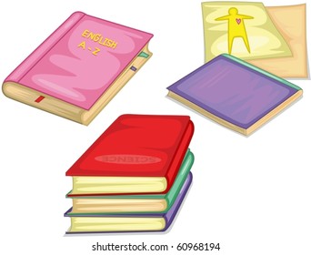 illustration of a books on a white background