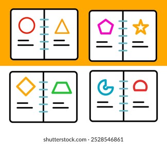 Illustration of books symbolizing knowledge, education, for drawing, and learning resources