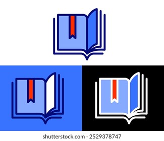 Illustration of books symbolizing knowledge, education, and learning resources