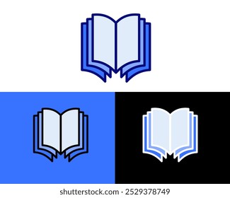 Illustration of books symbolizing knowledge, education, and learning resources