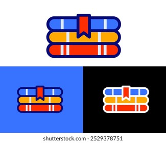 Illustration of books symbolizing knowledge, education, and learning resources
