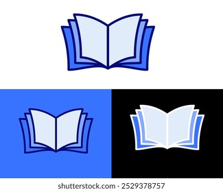 Ilustración de libros que simbolizan el conocimiento, la educación y los recursos de aprendizaje