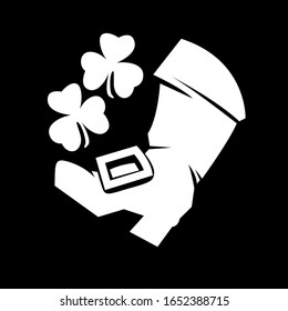 illustration of boot icon, sticker,tshirt print, vector illustration