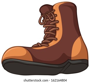 Illustration of a boots on a white background