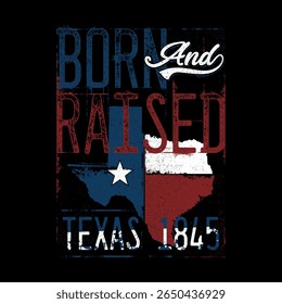 Ilustração Nascida E Criada Texas 1845