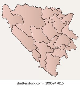 Illustration of the bosniaHerzegovinaCantons map