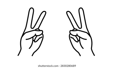 Illustration both hands making