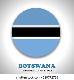 Illustration of Botswana Flags for Independence Day of Botswana